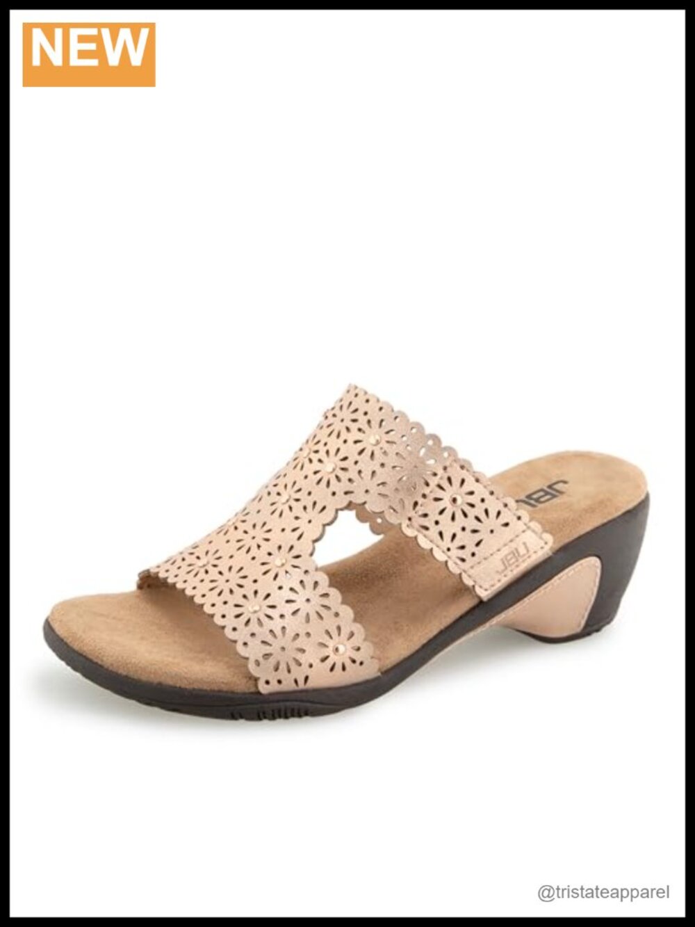 Women's Faux Leather Wedge Sanya Sandal Memory Foam Insole Hook Loop Closure